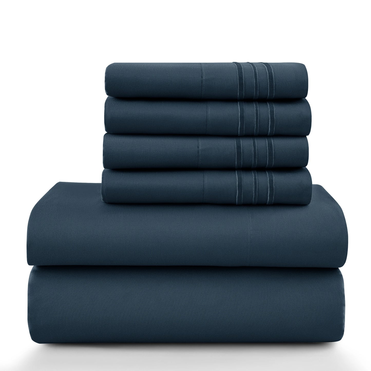 LDC Lux Decor Collection Solid Sheet Set Brushed Microfiber