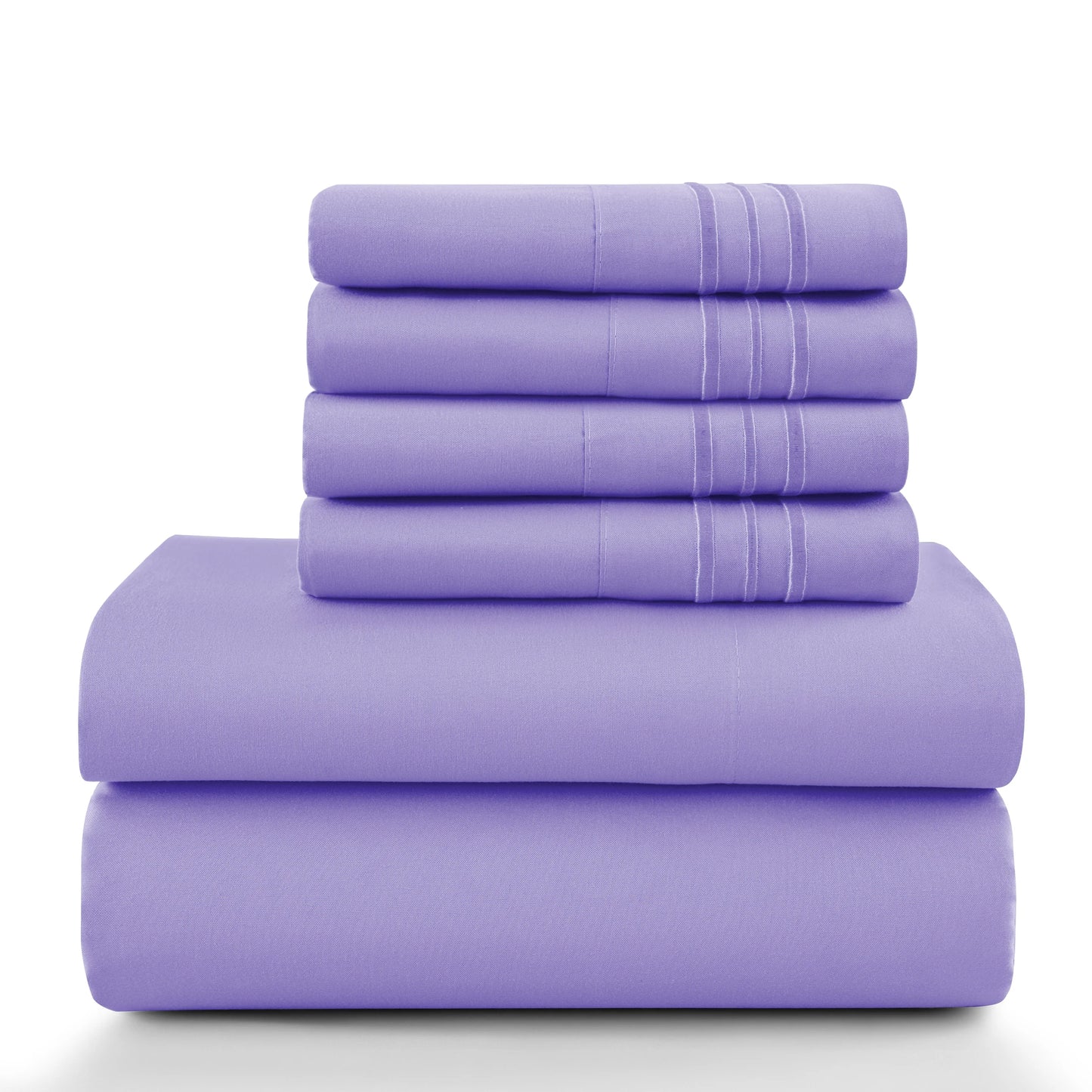 LDC Lux Decor Collection Solid Sheet Set Brushed Microfiber
