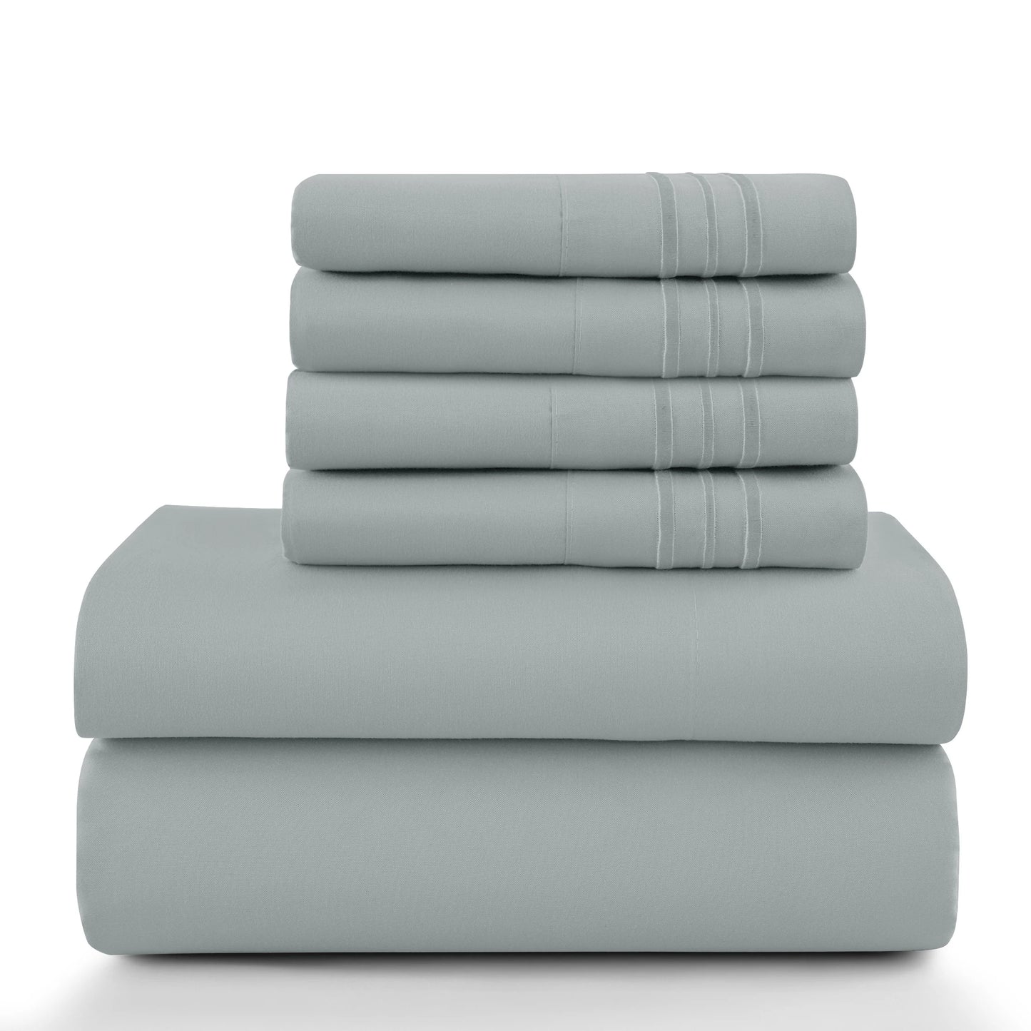 LDC Lux Decor Collection Solid Sheet Set Brushed Microfiber