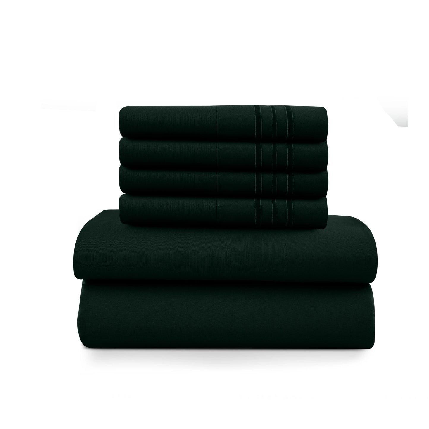 LDC Lux Decor Collection Solid Sheet Set Brushed Microfiber