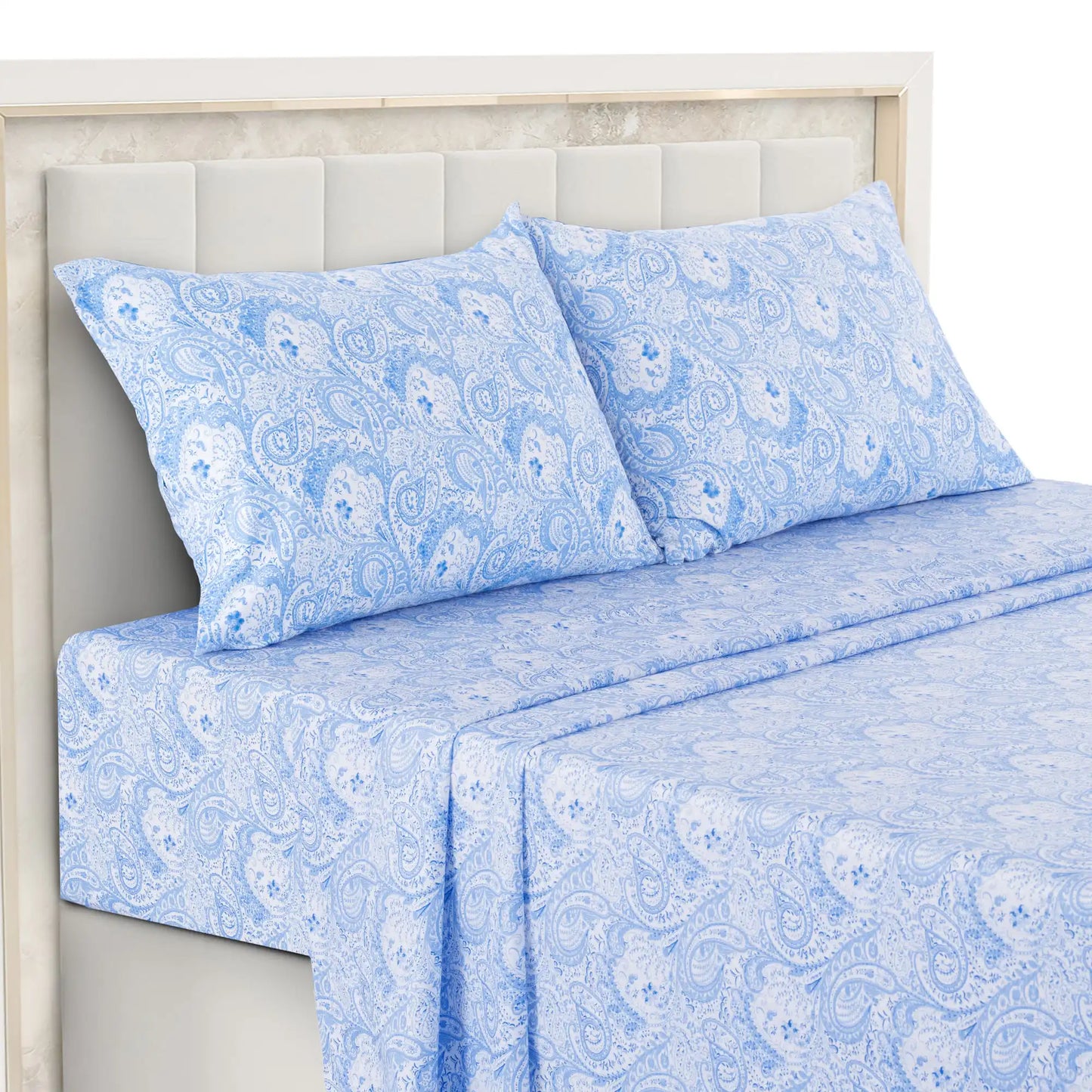 LDC Lux Decor Collection Paisley Microfiber Sheet Set Wrinkle Resistant