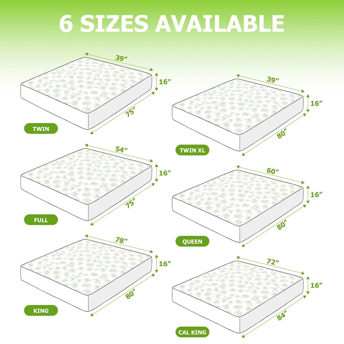 Lux Decor Mattress Protector Waterproof Fitted Sheet Style Deep Pocket