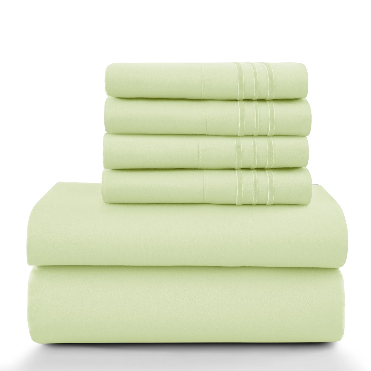 LDC Lux Decor Collection Solid Sheet Set Brushed Microfiber