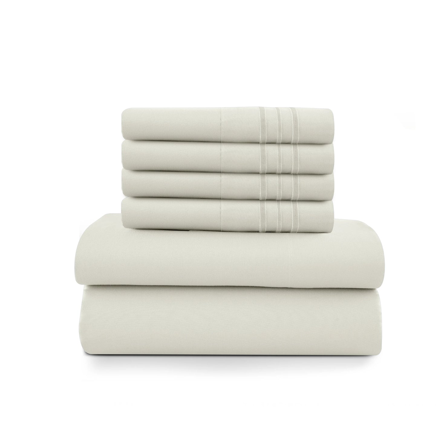 LDC Lux Decor Collection Solid Sheet Set Brushed Microfiber