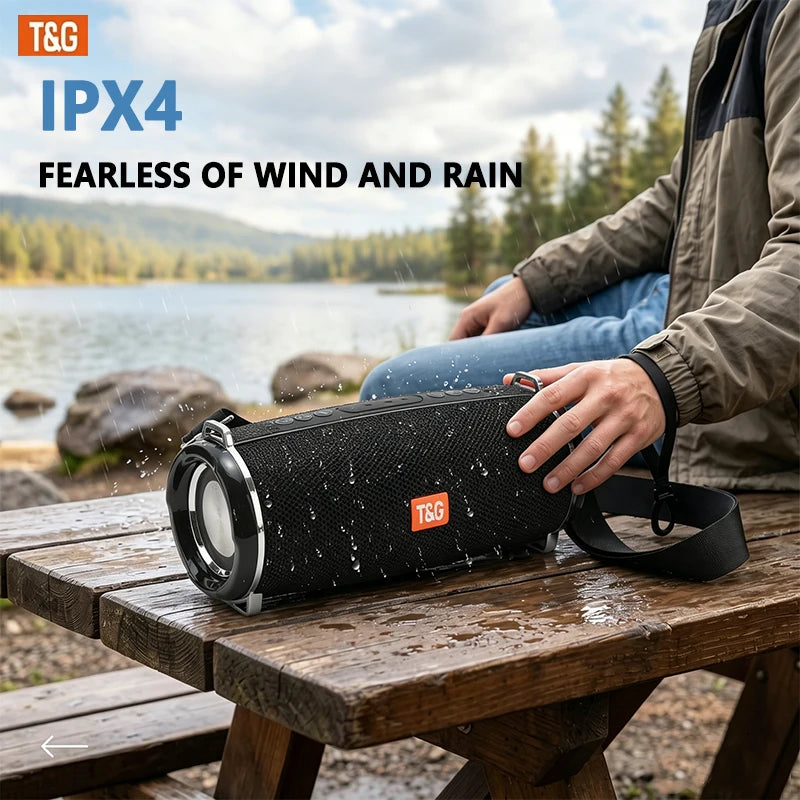 T&G TG192 Portable Bluetooth Speaker IPX4 Waterproof 2400mAh Battery