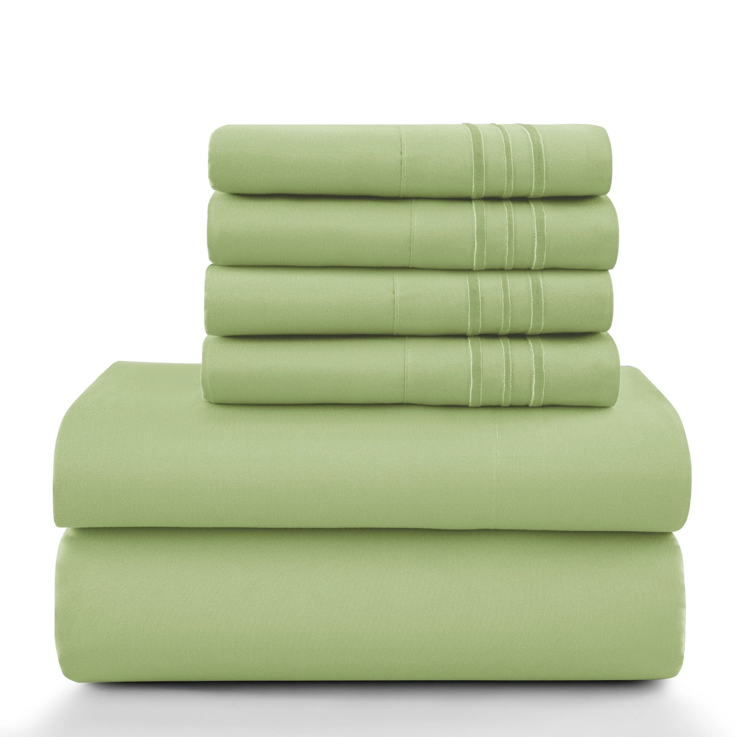 LDC Lux Decor Collection Solid Sheet Set Brushed Microfiber