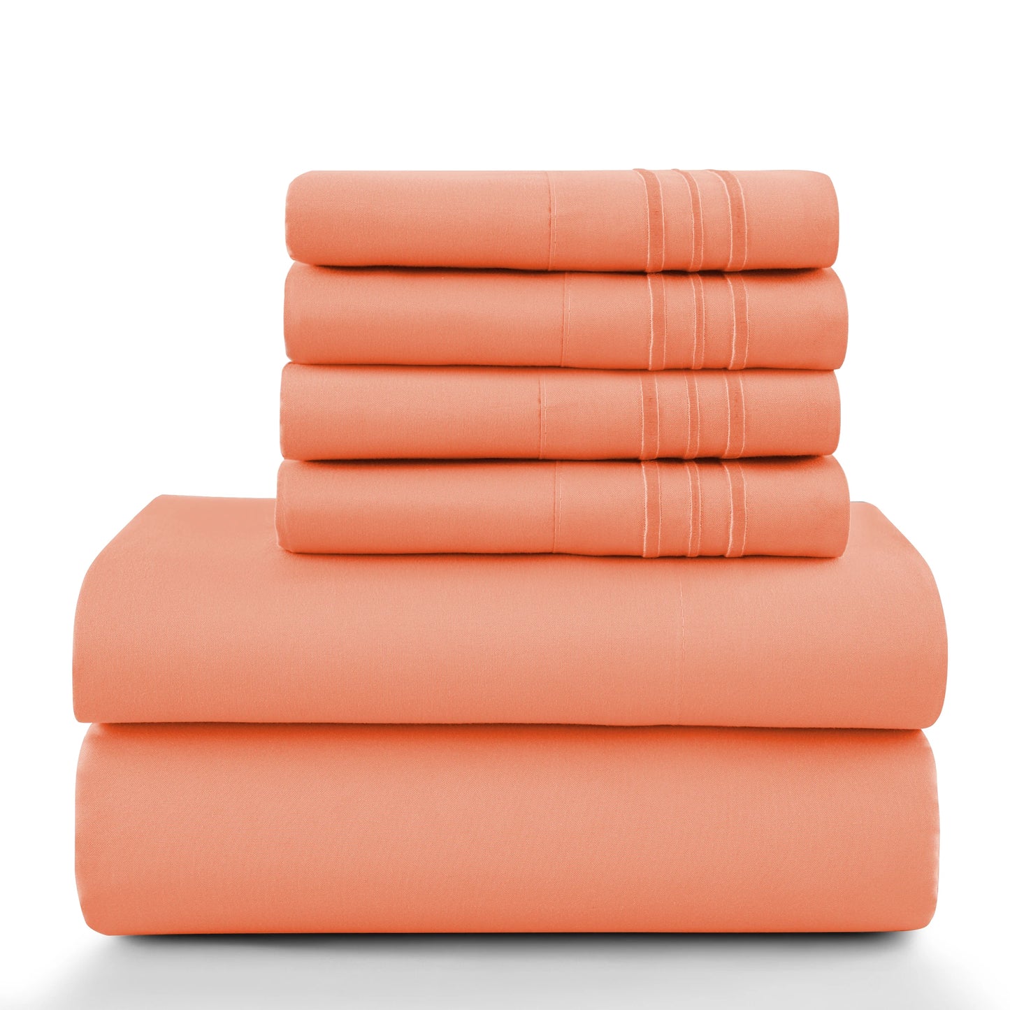 LDC Lux Decor Collection Solid Sheet Set Brushed Microfiber