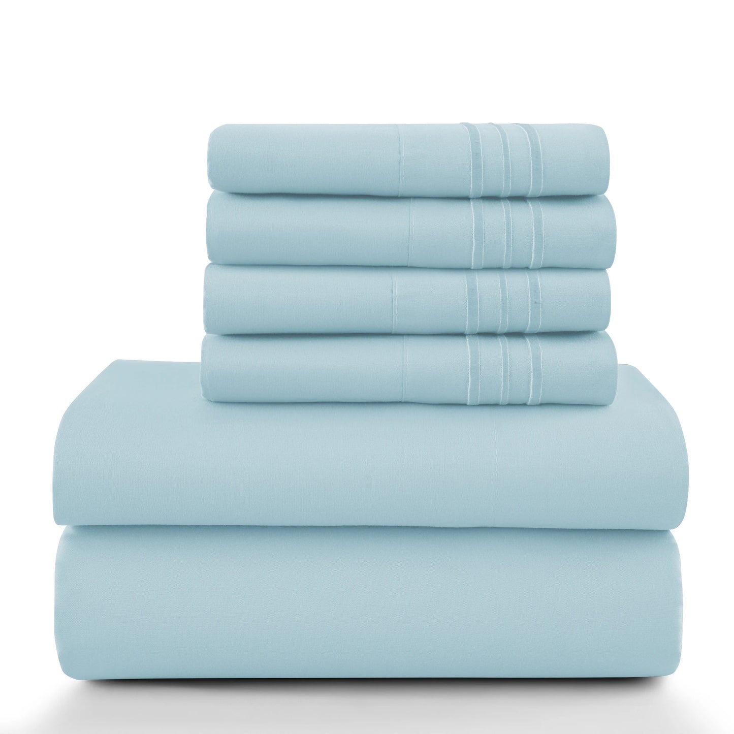 LDC Lux Decor Collection Solid Sheet Set Brushed Microfiber