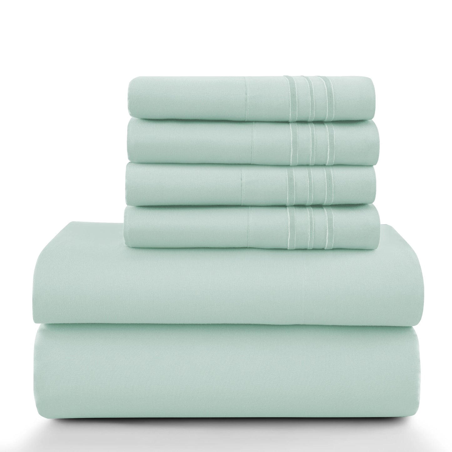LDC Lux Decor Collection Solid Sheet Set Brushed Microfiber