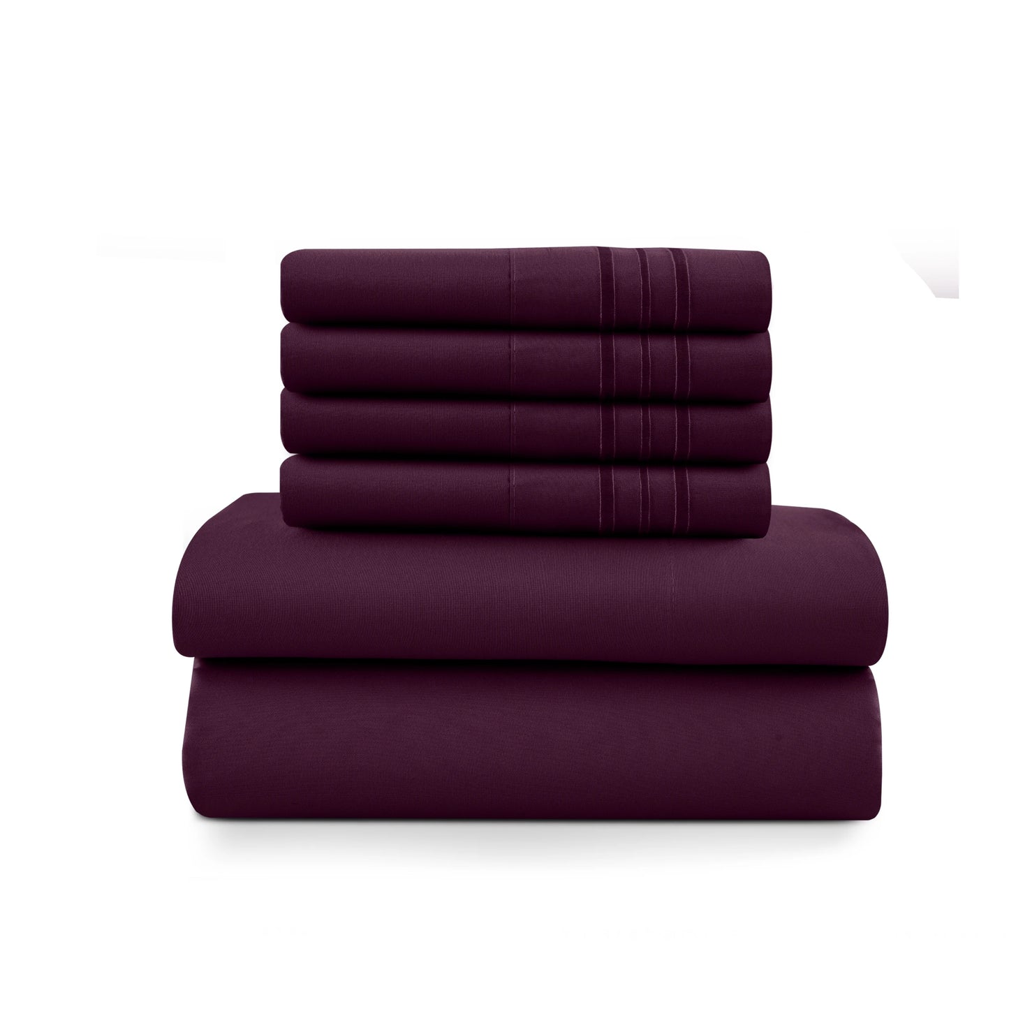 LDC Lux Decor Collection Solid Sheet Set Brushed Microfiber