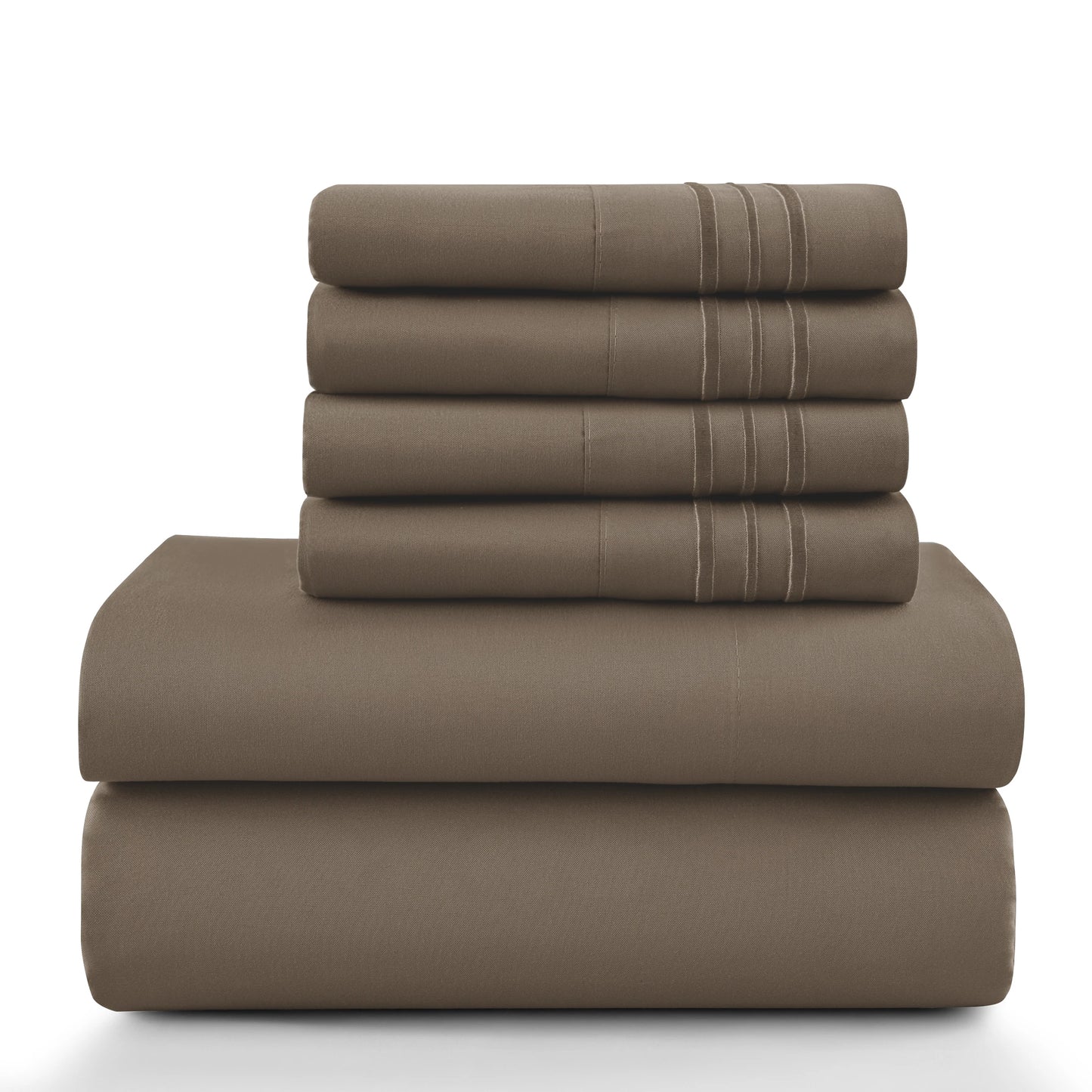 LDC Lux Decor Collection Solid Sheet Set Brushed Microfiber