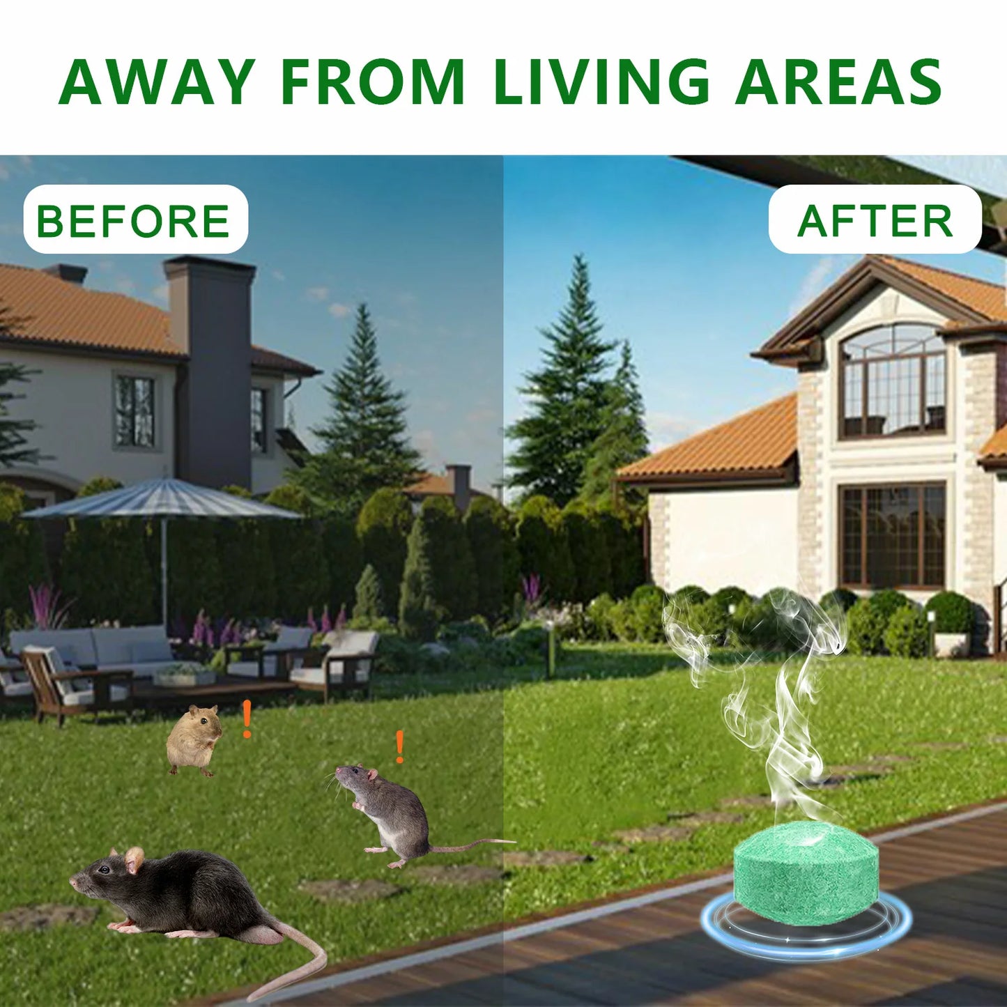 Natural Peppermint Oil Rodent Repellent Balls For Garden And Home