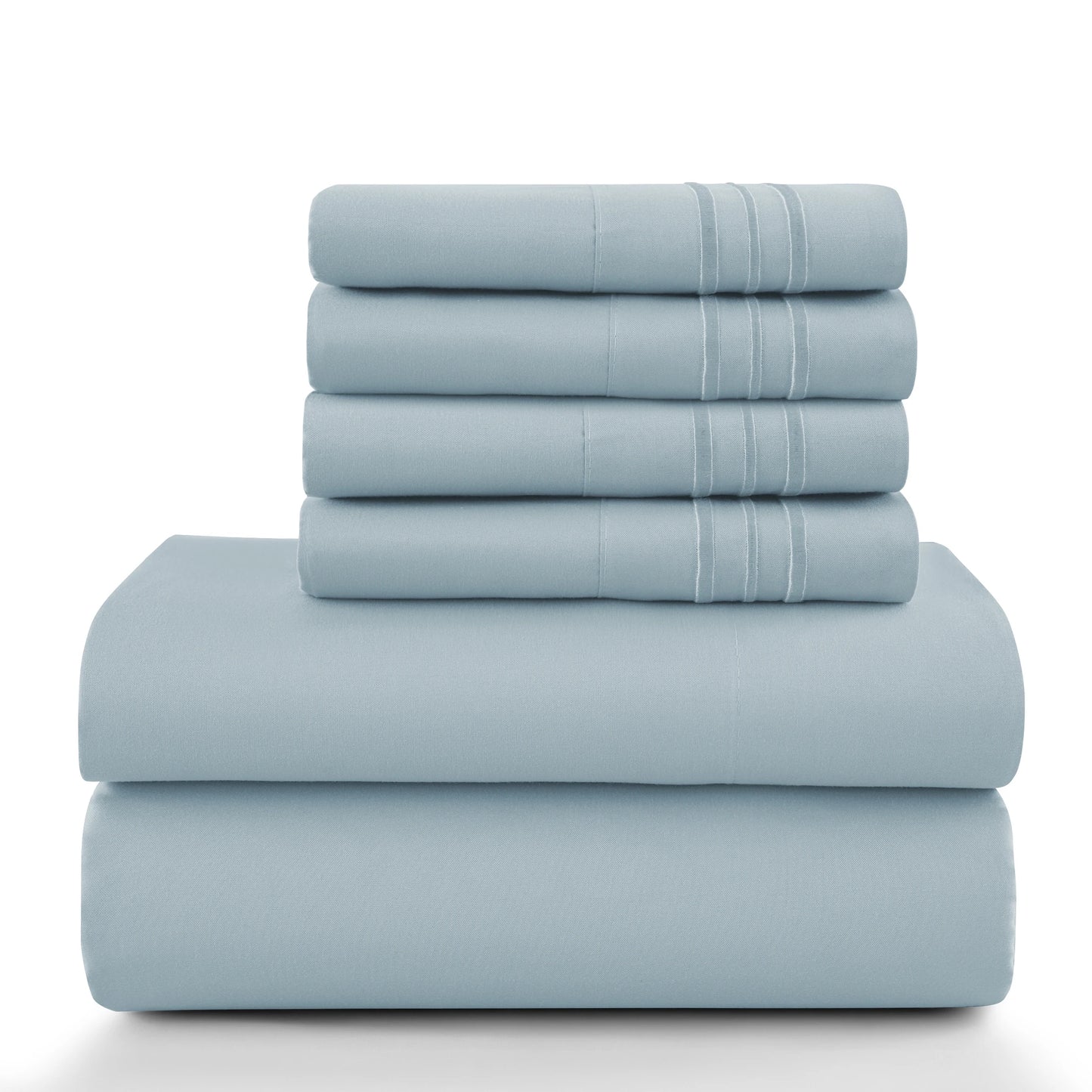 LDC Lux Decor Collection Solid Sheet Set Brushed Microfiber