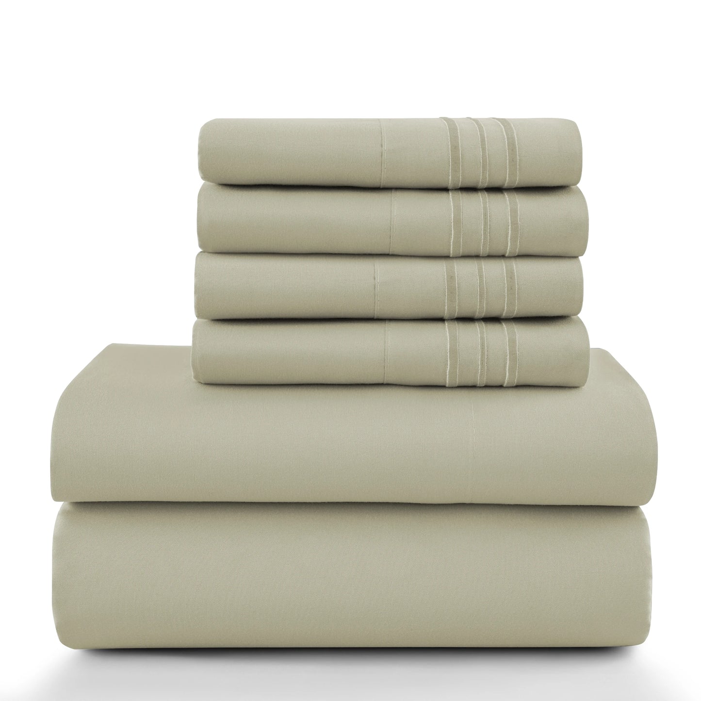 LDC Lux Decor Collection Solid Sheet Set Brushed Microfiber