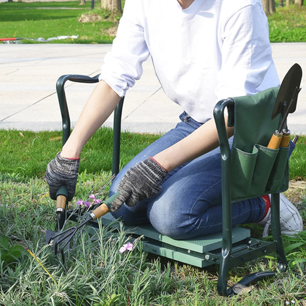 Upgraded Garden Kneeler Stool Heavy Duty Portable Folding