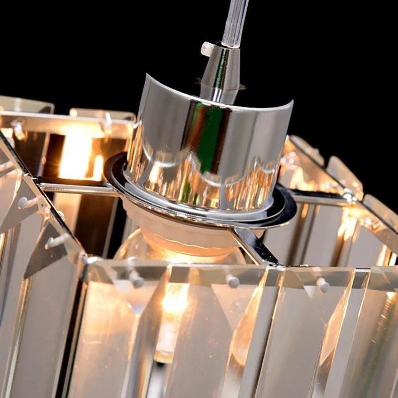 Modern K9 Crystal Ceiling Light By Vetulus Minimalist Pendant Lamp