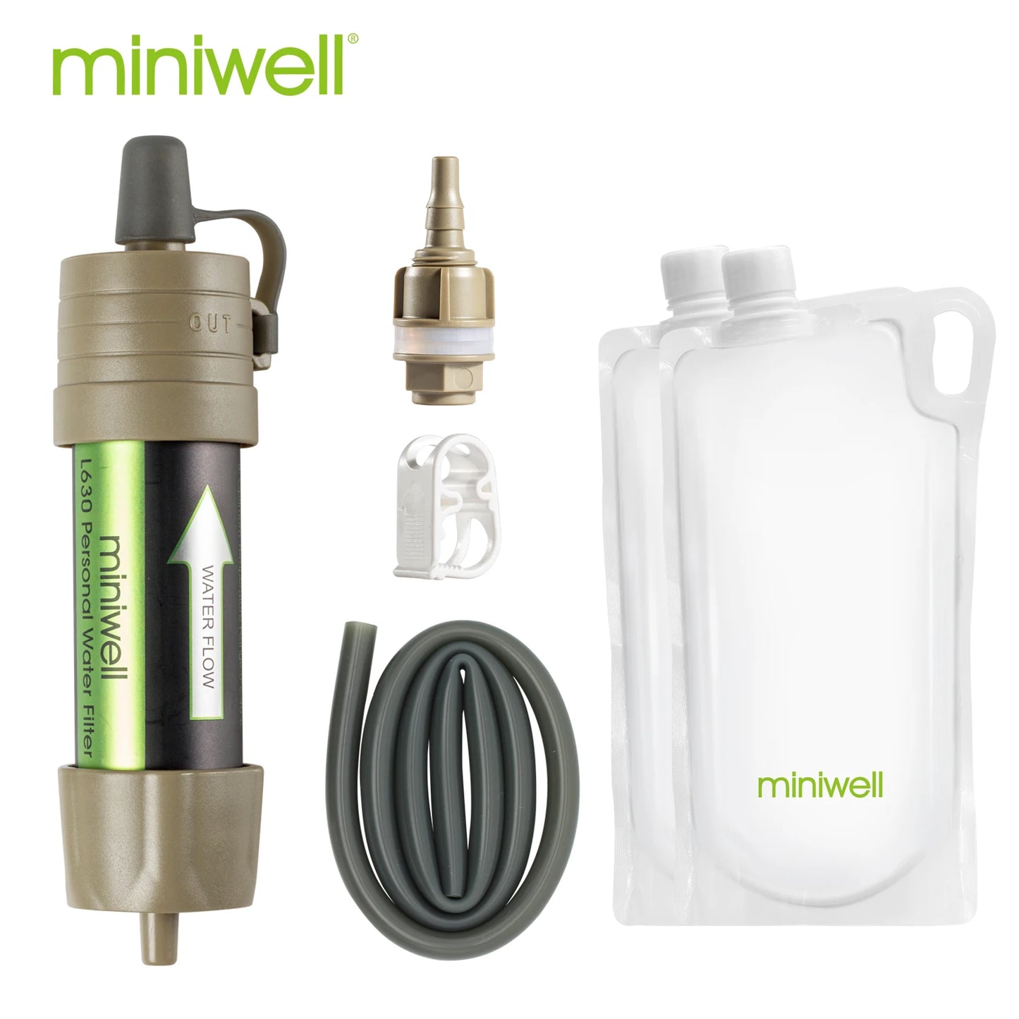 Miniwell L630 Personal Camping Water Purification Straw For Survival
