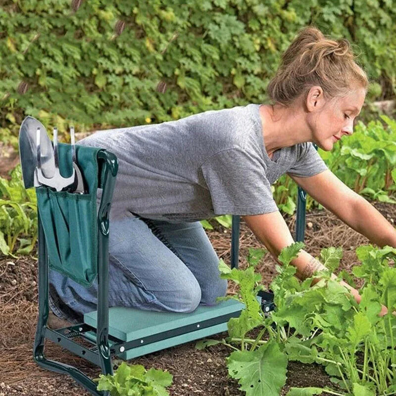 Upgraded Garden Kneeler Stool Heavy Duty Portable Folding