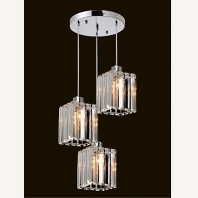 Modern K9 Crystal Ceiling Light By Vetulus Minimalist Pendant Lamp