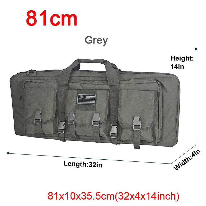 LQARMY Double Rifle Case Tactical Molle Gun Bag Backpack