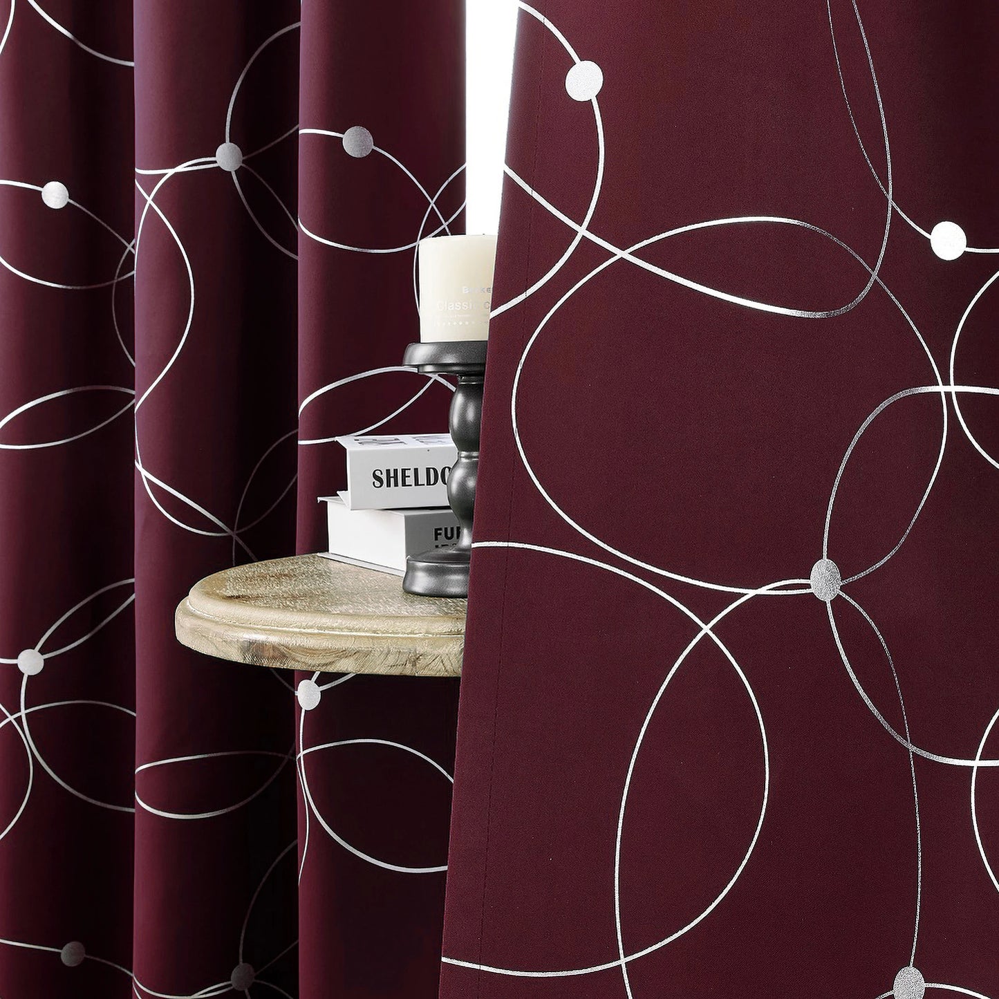 Blackout Curtains Thermal Insulated Room Darkening For Bedroom