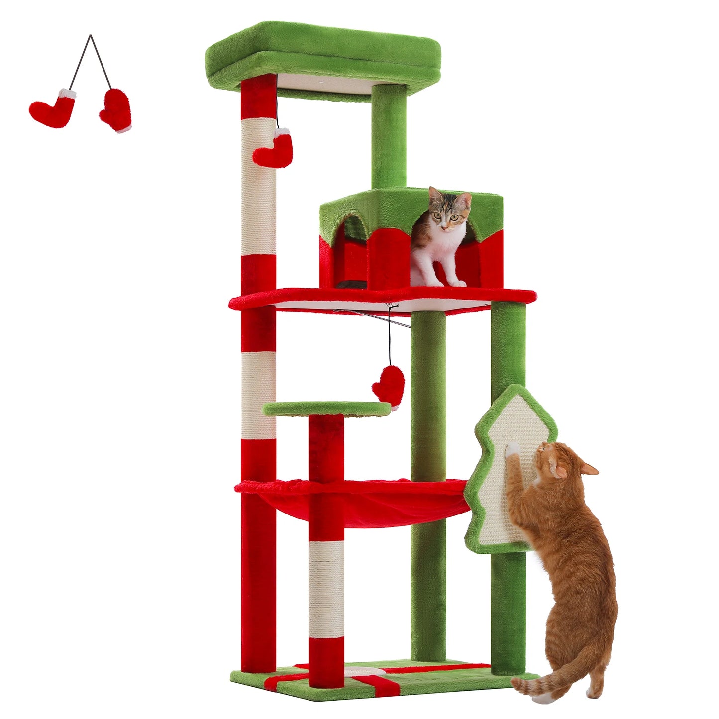 PAWZ Road 5-Level Cat Tree Tower With Hammock And Condo