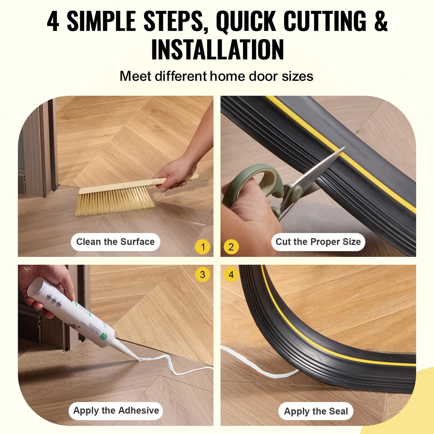 SucceBuy Garage Door Threshold Seal Strip For Weatherproof Protection