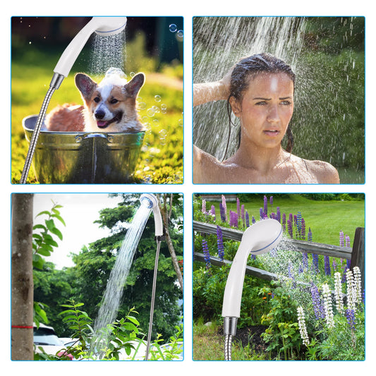TOMSHOO Portable Camping Shower Pump USB Rechargeable