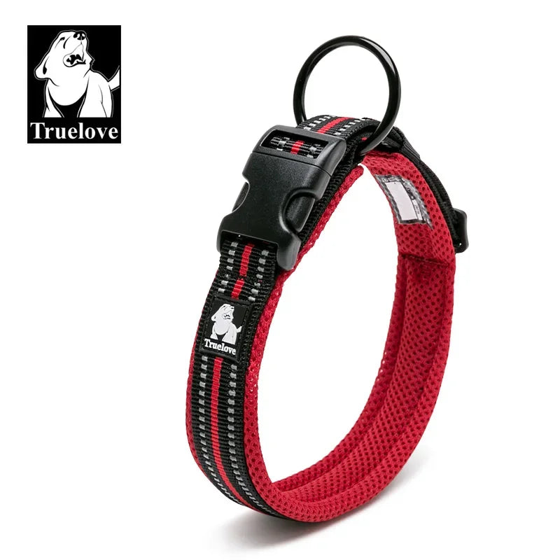 TRUELOVECN Truelove Nylon Padded Reflective Dog Collar