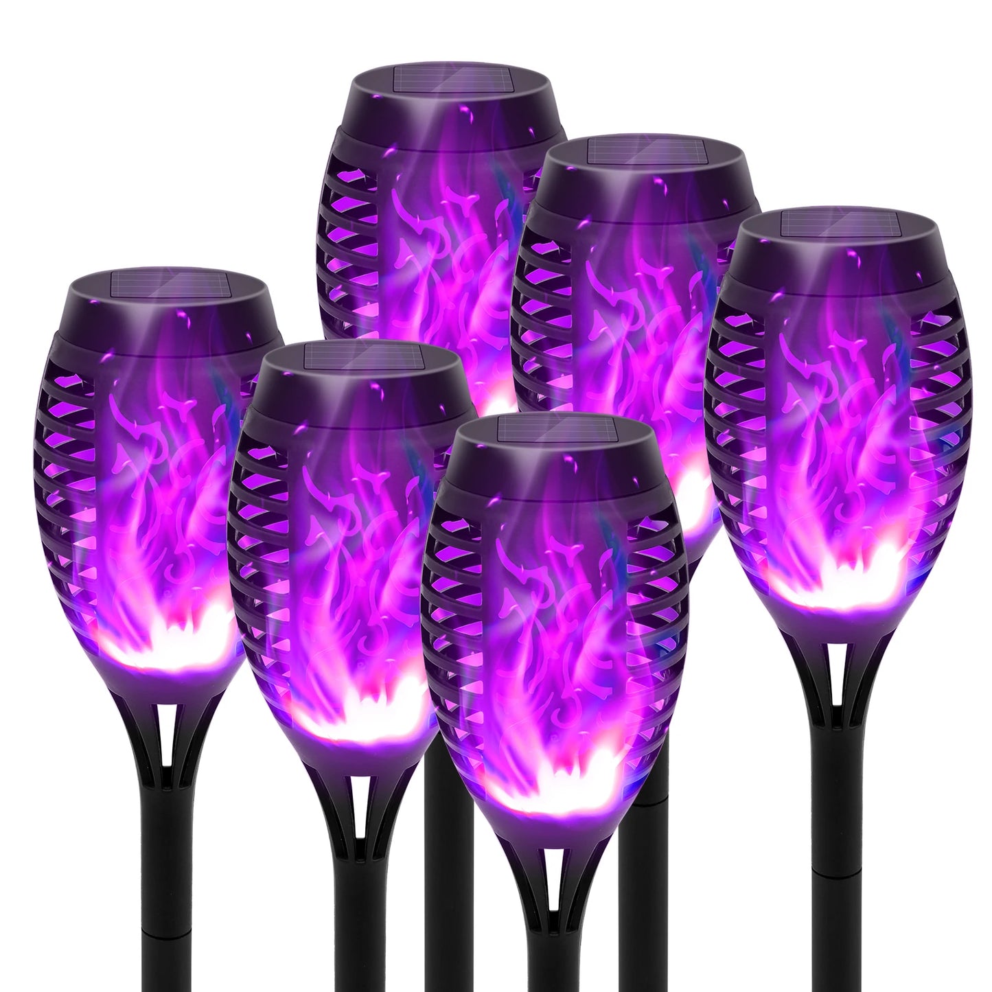 Solar Flame Light Outdoor Flickering Torch Lamp Waterproof Garden