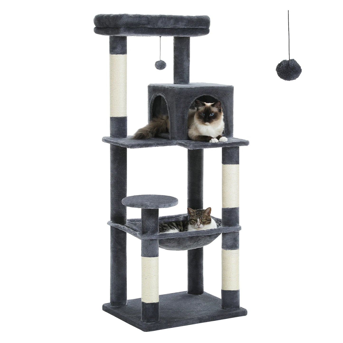 PAWZ Road 5-Level Cat Tree Tower With Hammock And Condo