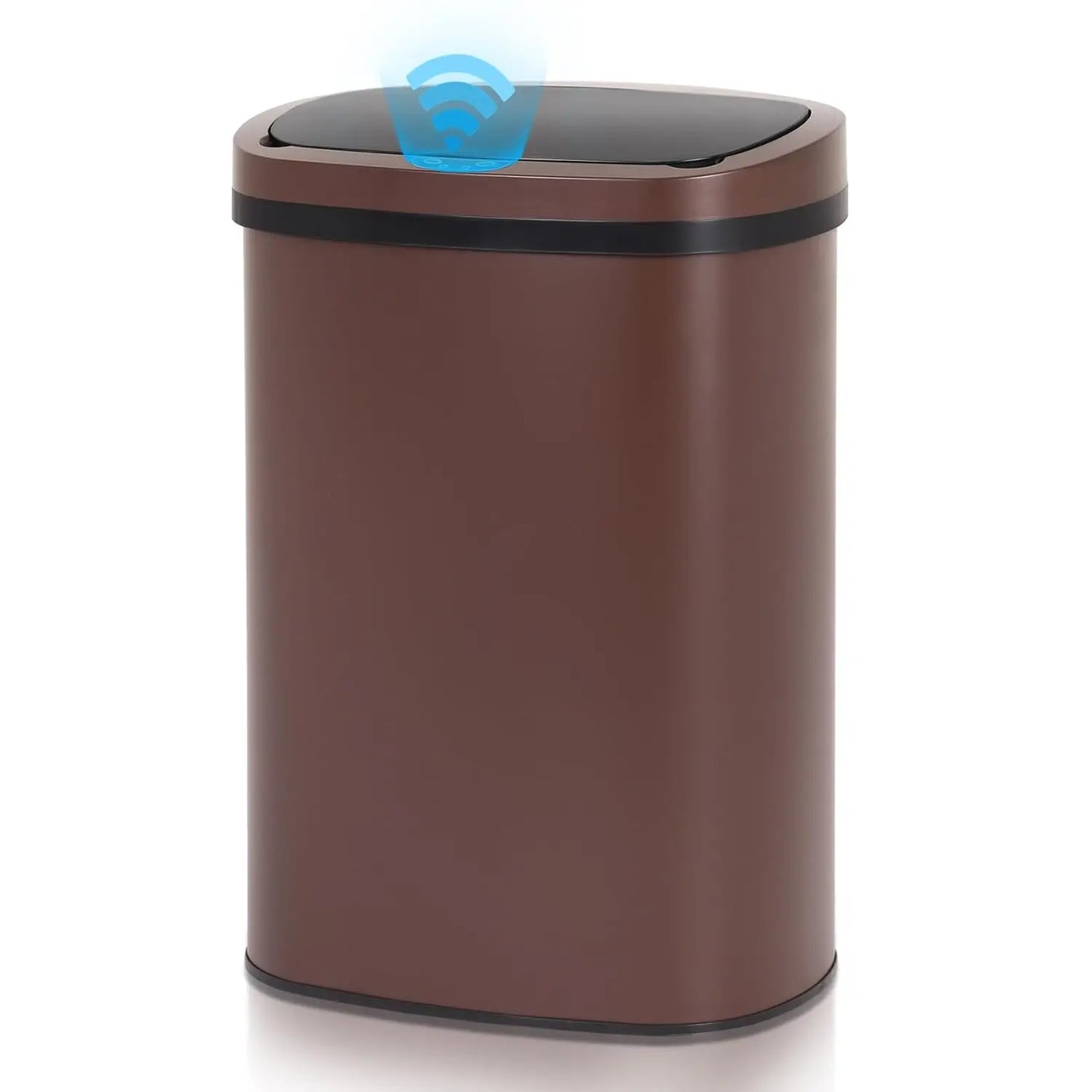 Stainless Steel Touchless Kitchen Trash Can With Lid