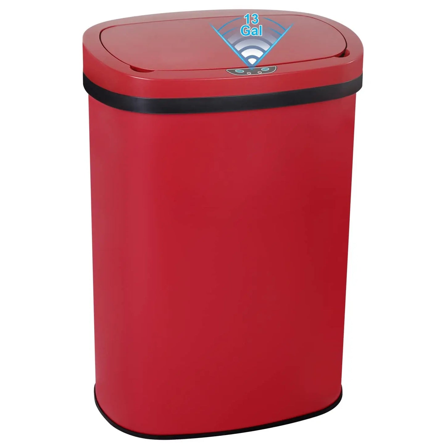 Stainless Steel Touchless Kitchen Trash Can With Lid