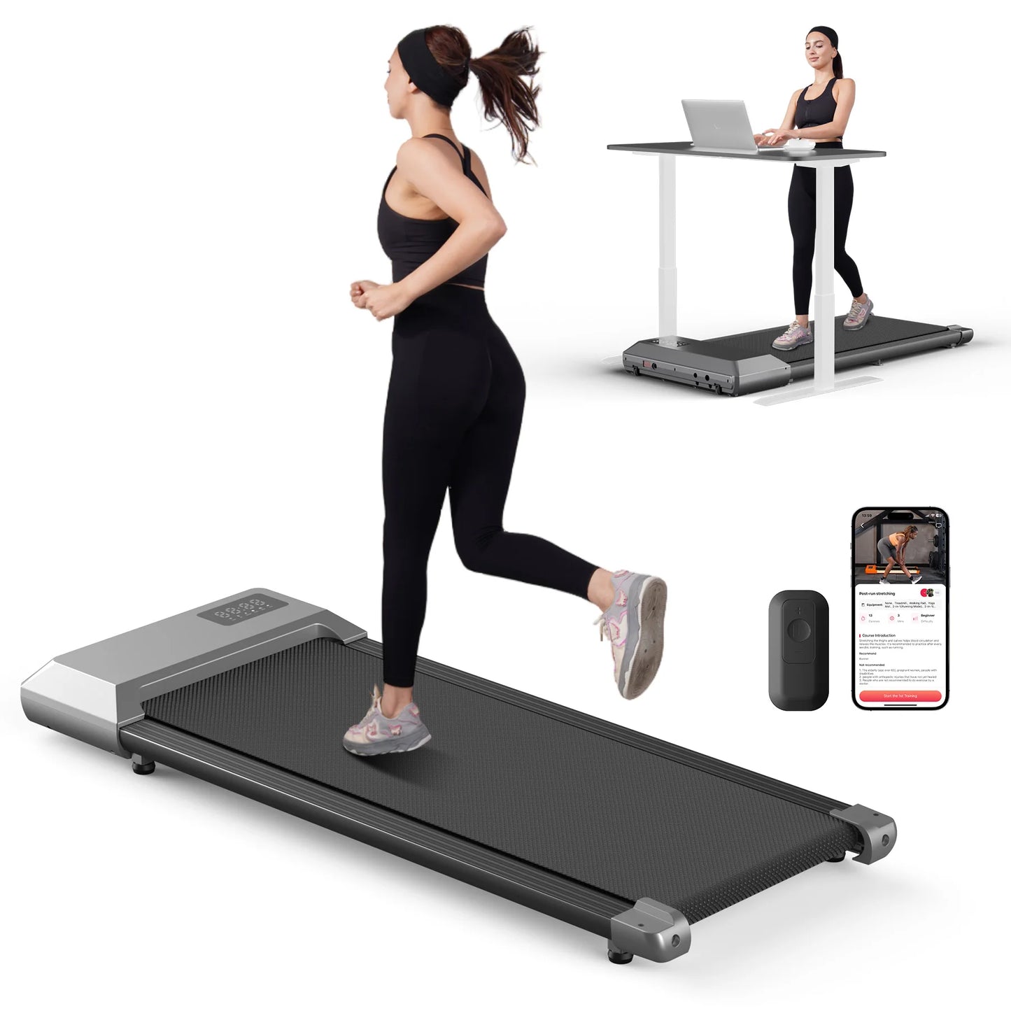 Superun Two Point Five HP Treadmill With LCD Display Bluetooth