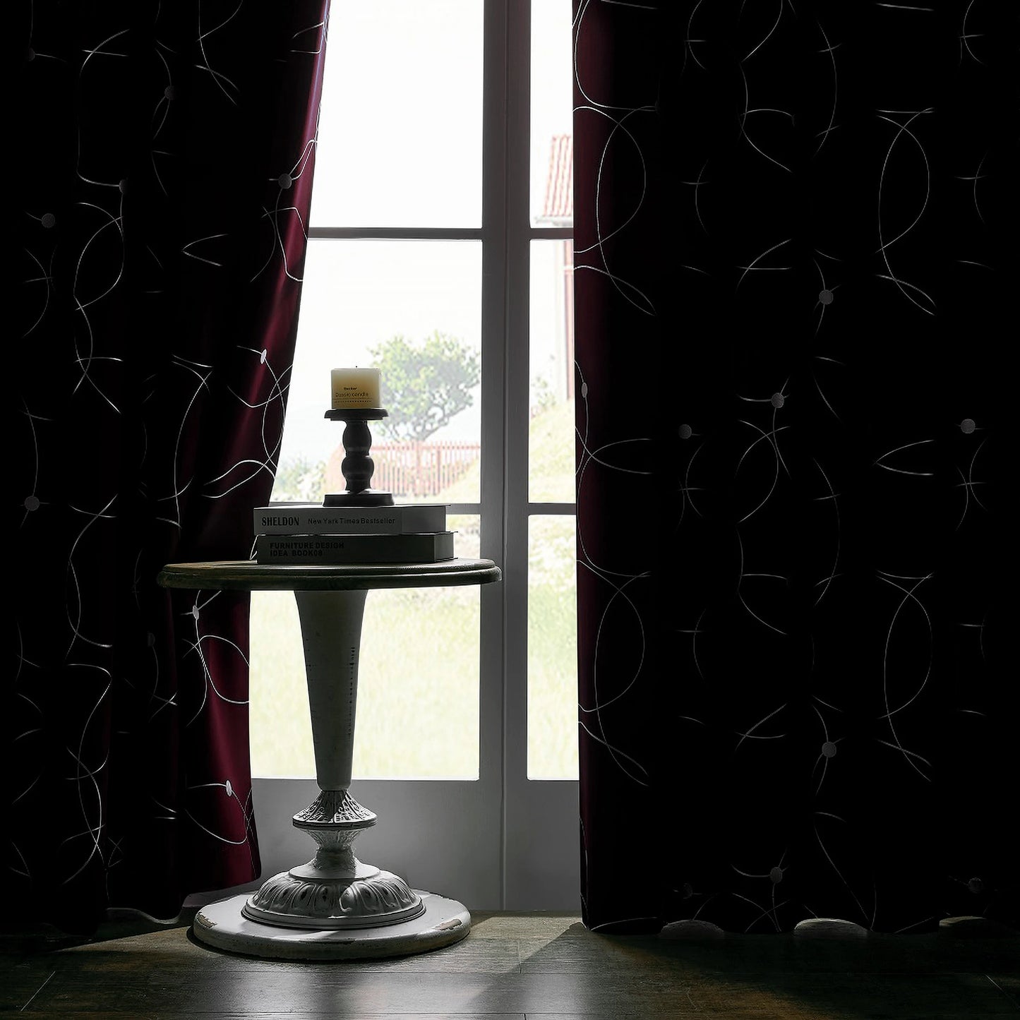 Blackout Curtains Thermal Insulated Room Darkening For Bedroom