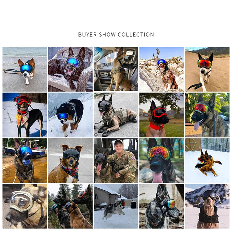 PETRAVELCN Dog Goggles Anti UV Sunglasses Windproof Travel