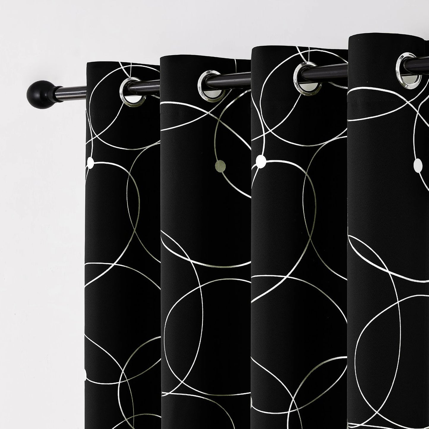Blackout Curtains Thermal Insulated Room Darkening For Bedroom