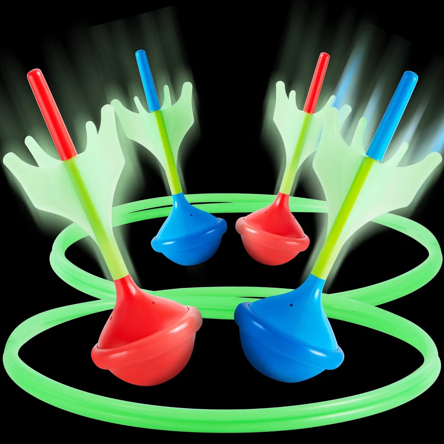 Joyfy Glow In The Dark Lawn Darts Games Set Outdoors