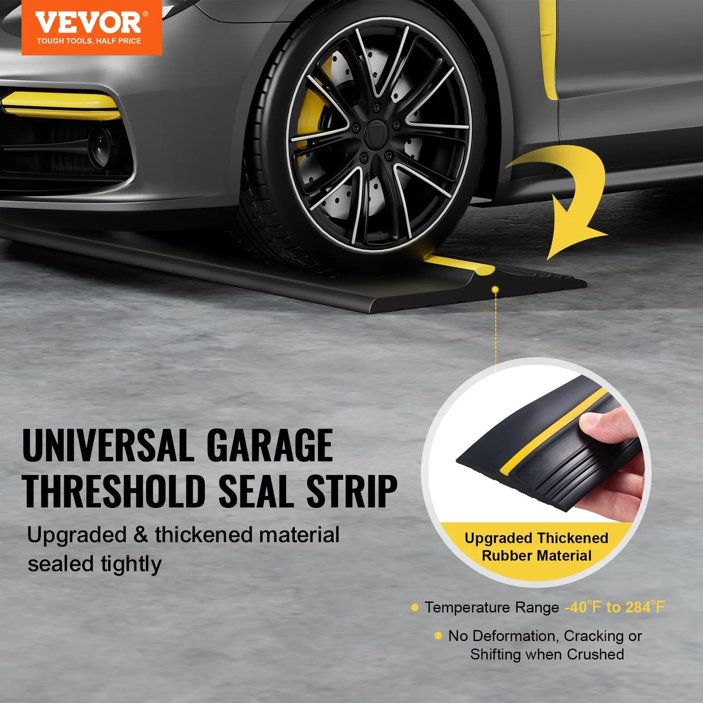 SucceBuy Garage Door Threshold Seal Strip For Weatherproof Protection
