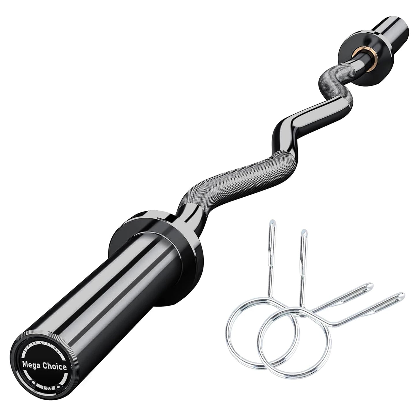 Twister.CK EZ Curl Bar for Weightlifting and Home Gym Strength