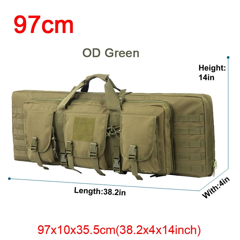 LQARMY Double Rifle Case Tactical Molle Gun Bag Backpack