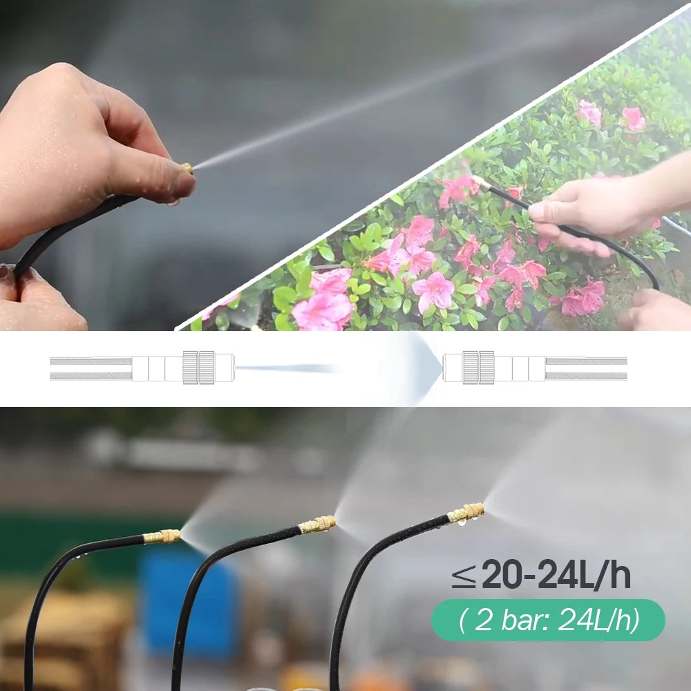 DIY Misting Sprayer Kit For Garden Irrigation With 8mm Hose