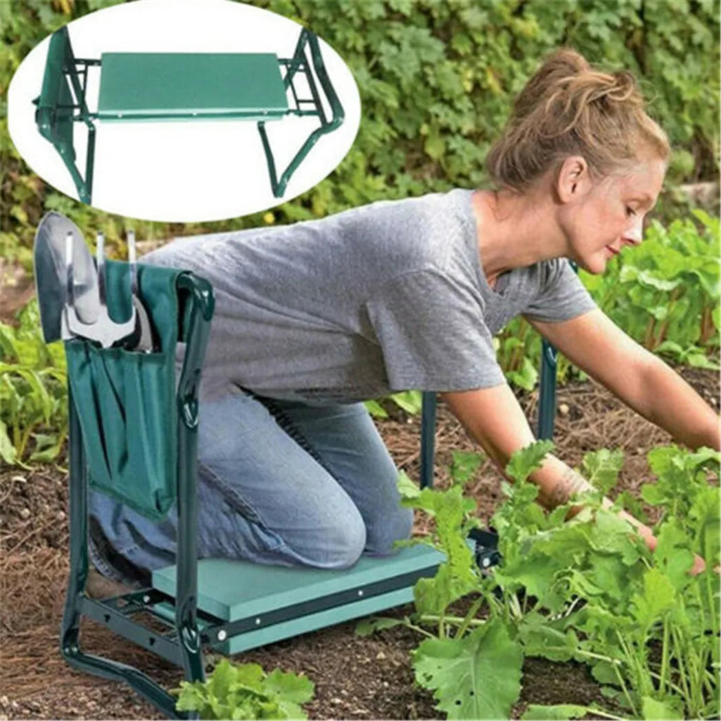 Upgraded Garden Kneeler Stool Heavy Duty Portable Folding