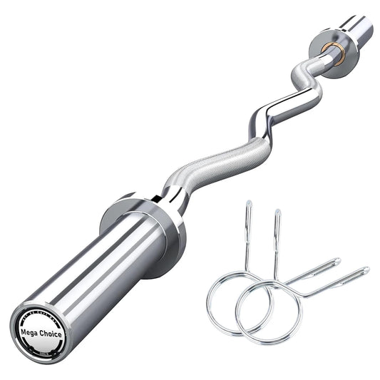 Twister.CK EZ Curl Bar for Weightlifting and Home Gym Strength