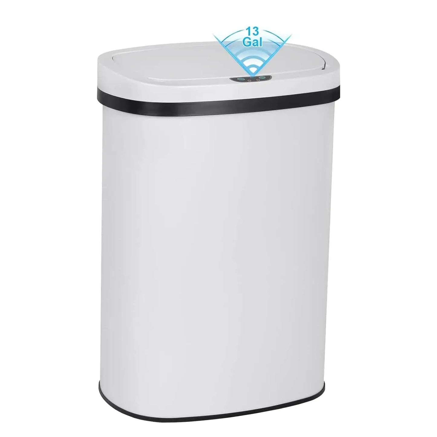 Stainless Steel Touchless Kitchen Trash Can With Lid