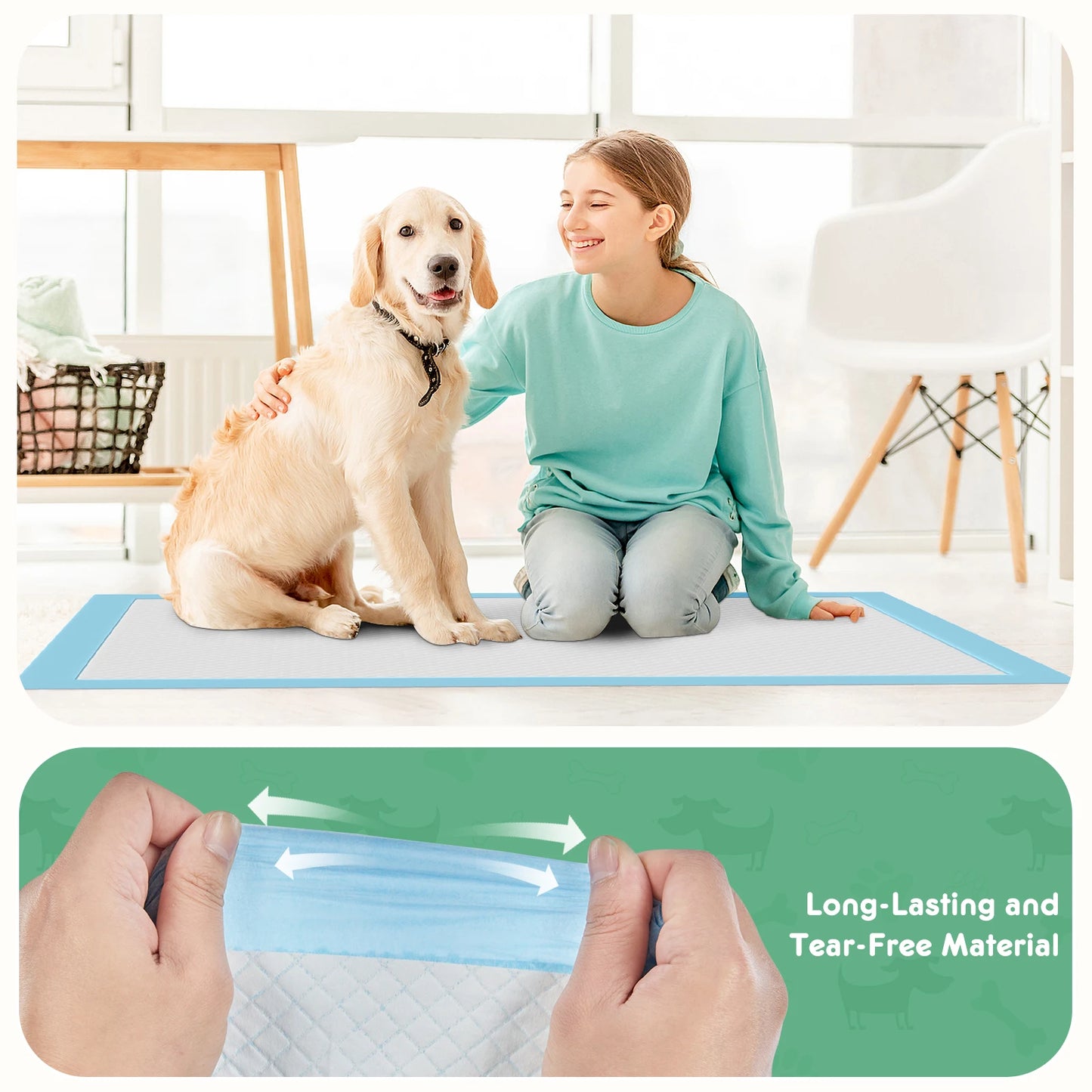 NONED Disposable Underpads 150 Count Super Absorbent Leakproof