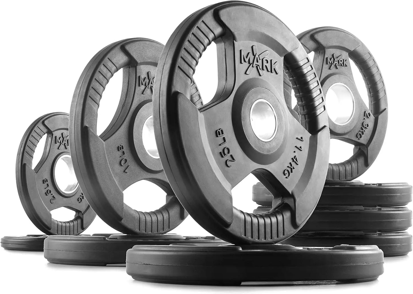 Rubber Coated Weight Plates Set For Barbell Training