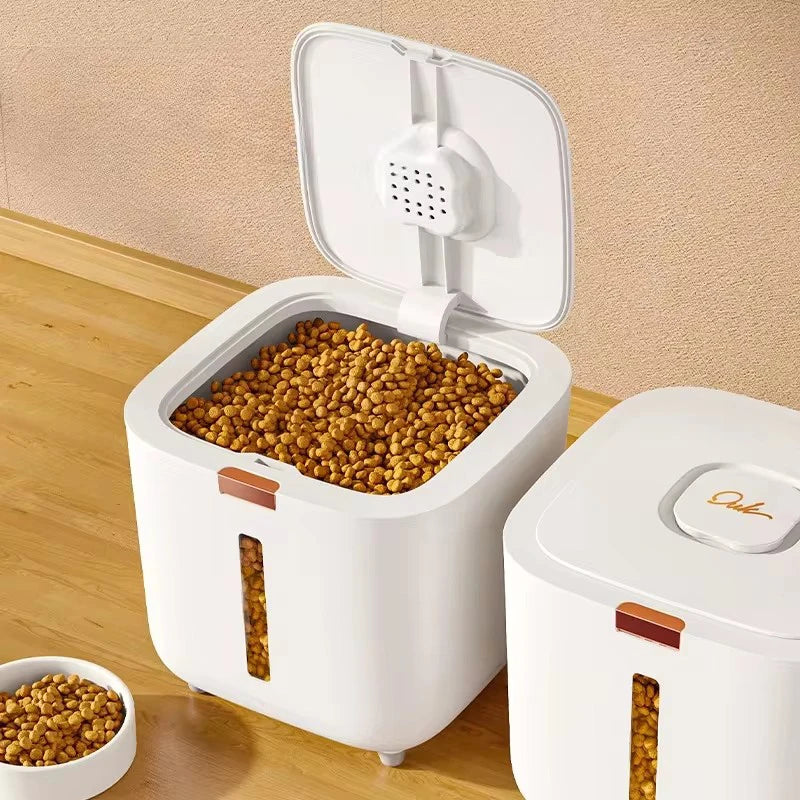 Pet Food Storage Barrel Sealed Moisture Proof Cat And Dog Food