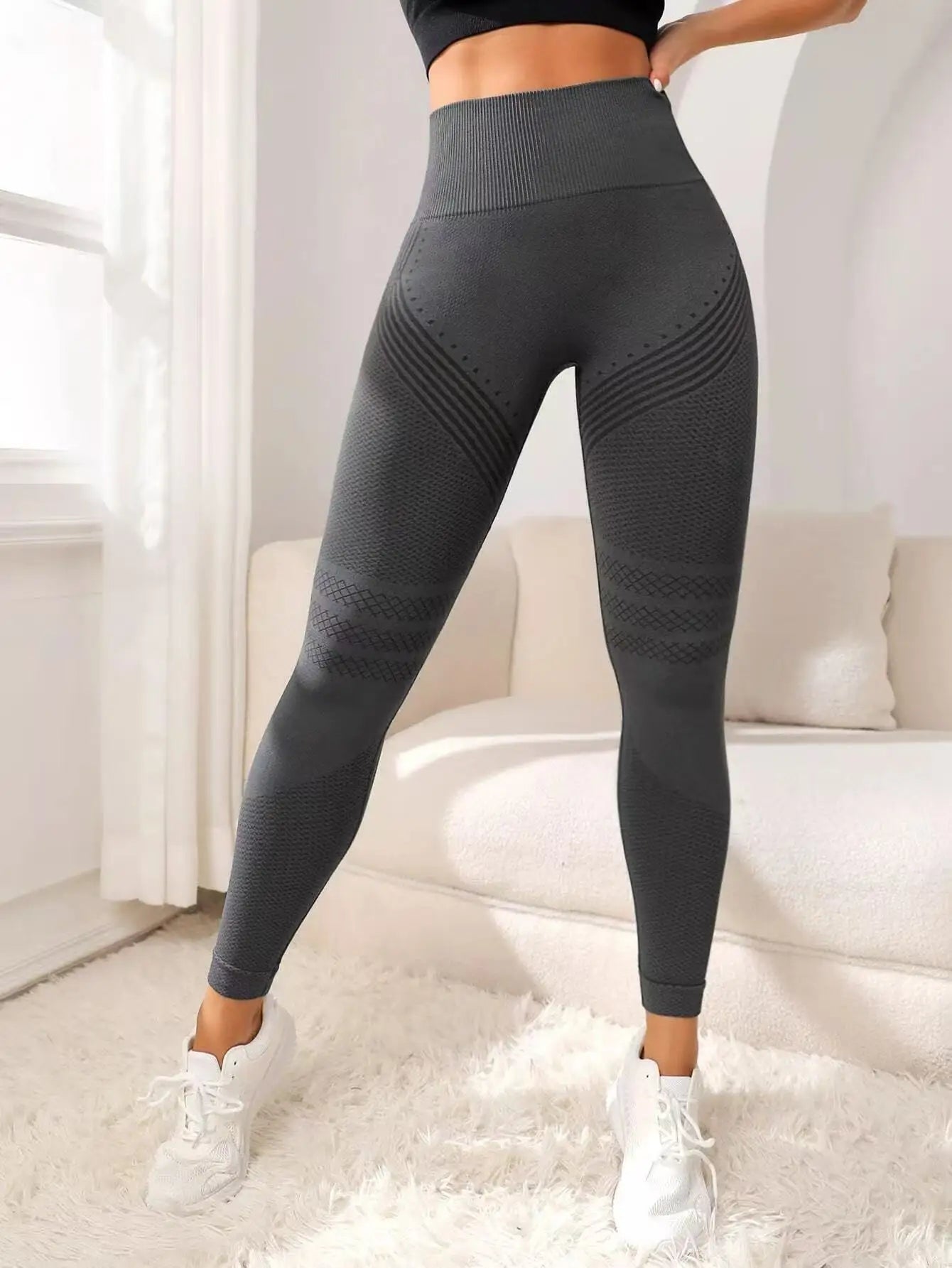 Slimove Anti Cellulite 3D Leggings High Waisted For Gym Workouts