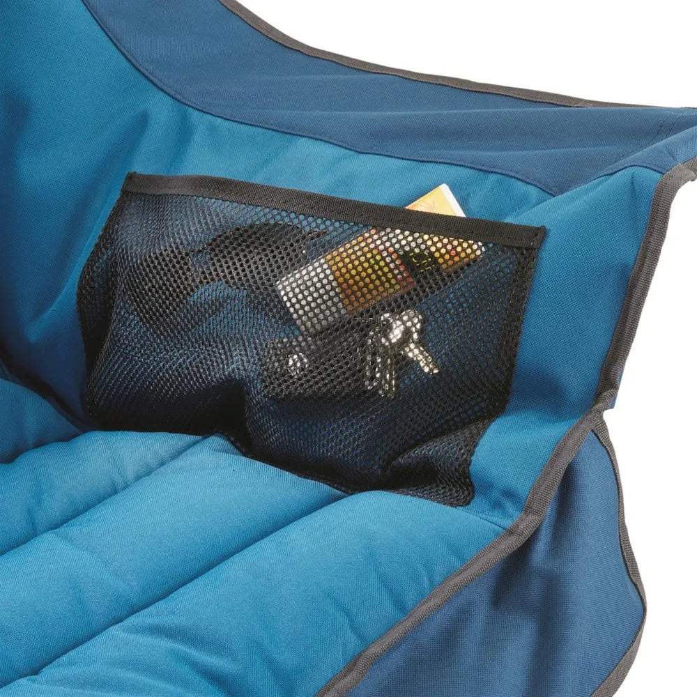 Oversized Padded Camping Chair Portable Cup Holder Heavy Duty 400lb